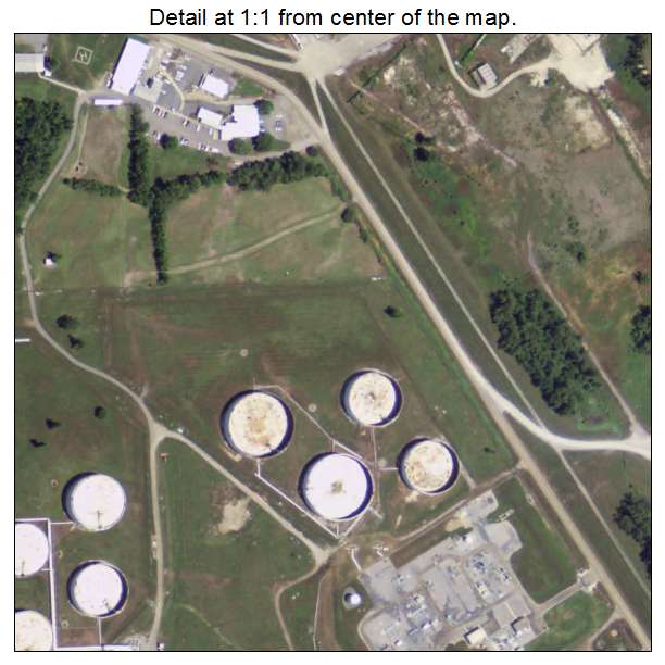 Krotz Springs, Louisiana aerial imagery detail