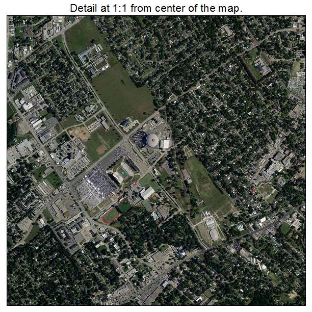 Lafayette, Louisiana aerial imagery detail