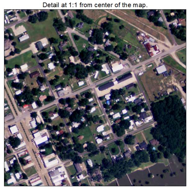 Lake Arthur, Louisiana aerial imagery detail