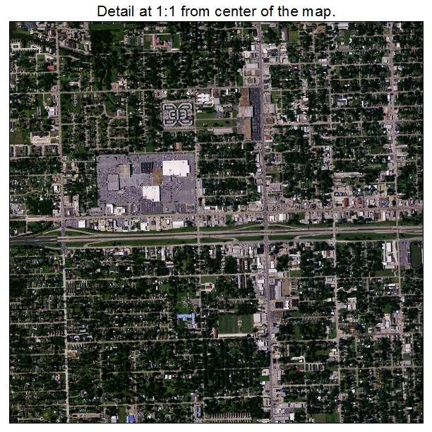 Lake Charles, Louisiana aerial imagery detail