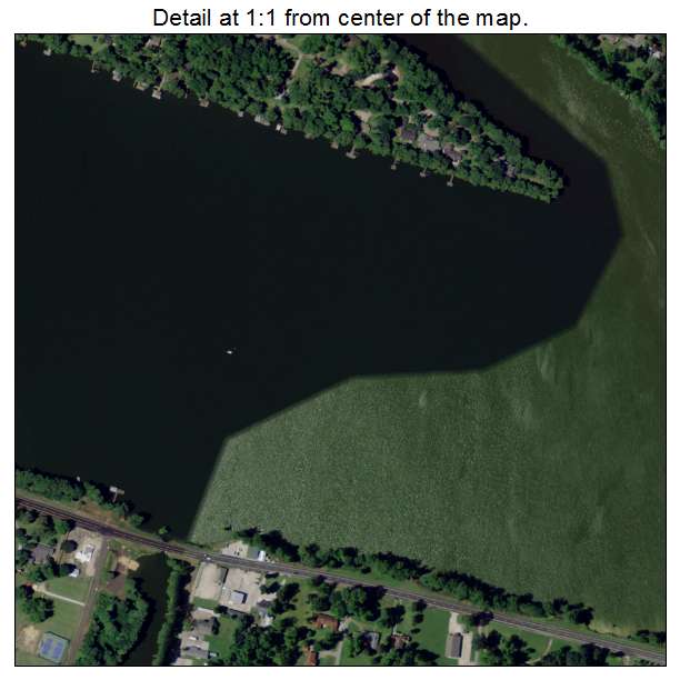 Lake Providence, Louisiana aerial imagery detail