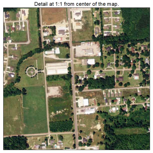 Livingston, Louisiana aerial imagery detail
