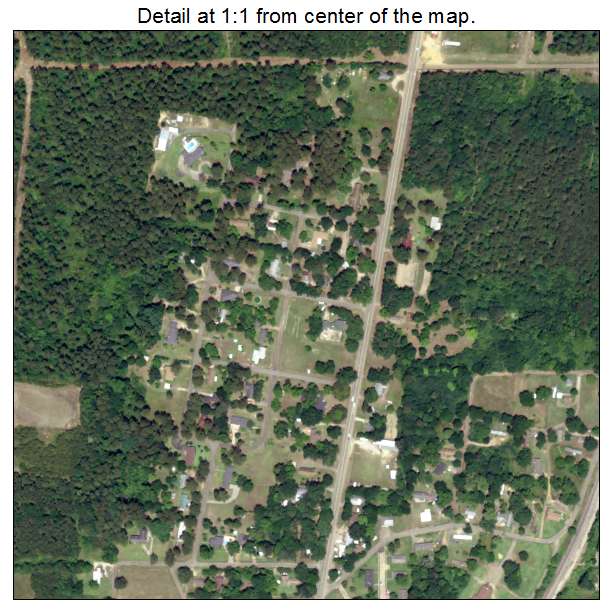 Logansport, Louisiana aerial imagery detail