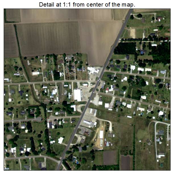 Lydia, Louisiana aerial imagery detail