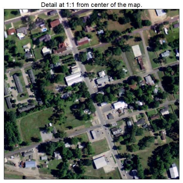 Mansura, Louisiana aerial imagery detail