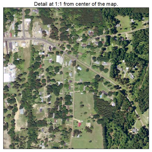 Marion, Louisiana aerial imagery detail