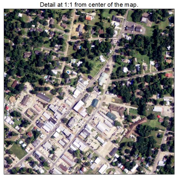 Marksville, Louisiana aerial imagery detail