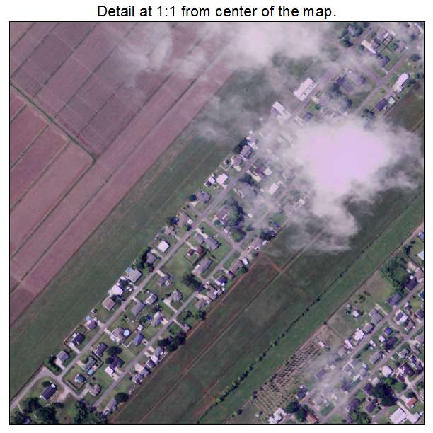 Mathews, Louisiana aerial imagery detail