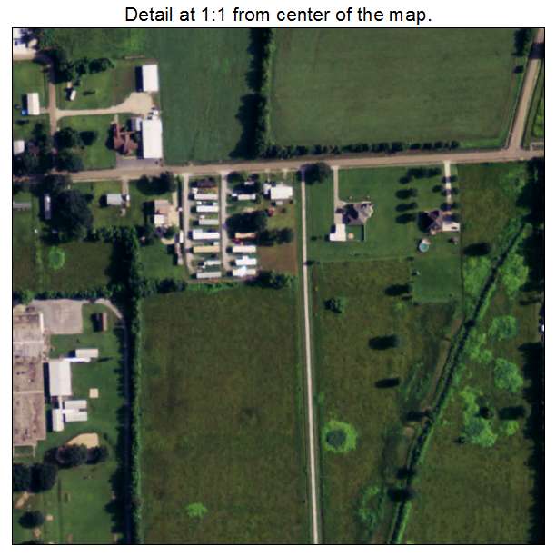 Maurice, Louisiana aerial imagery detail