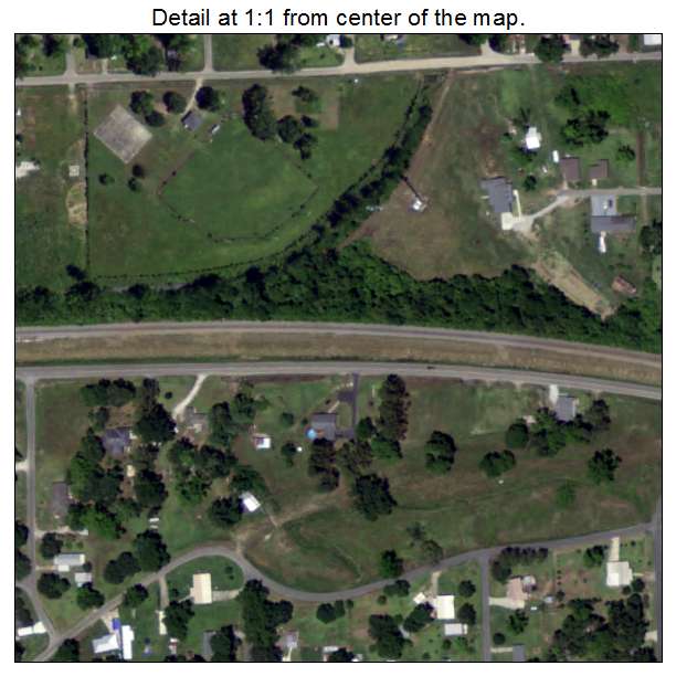 Melville, Louisiana aerial imagery detail