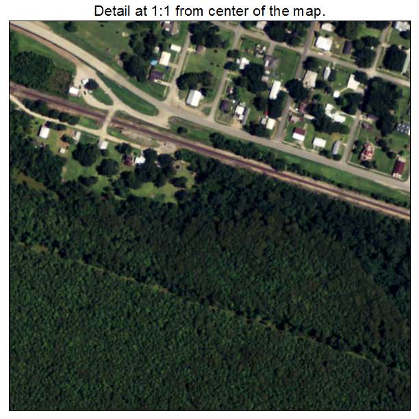 Mermentau, Louisiana aerial imagery detail