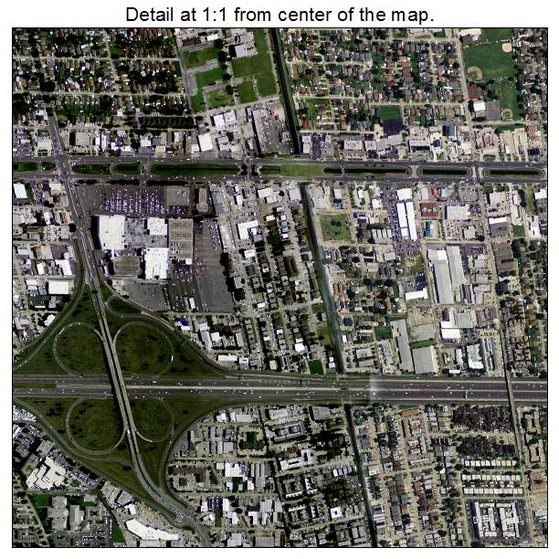 Metairie, Louisiana aerial imagery detail