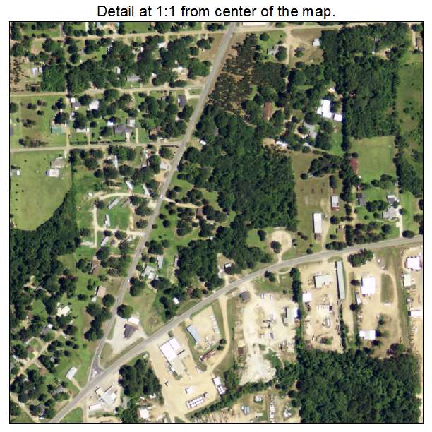 Midway, Louisiana aerial imagery detail