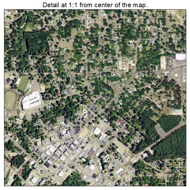 Minden, Louisiana aerial imagery detail