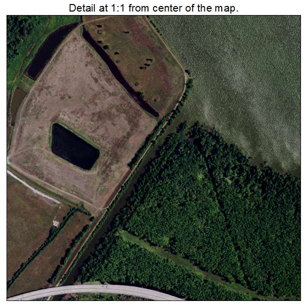 Morgan City, Louisiana aerial imagery detail