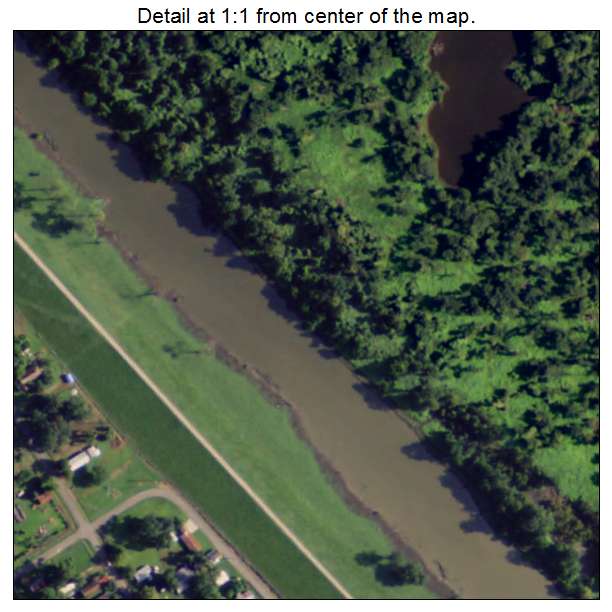 Morganza, Louisiana aerial imagery detail