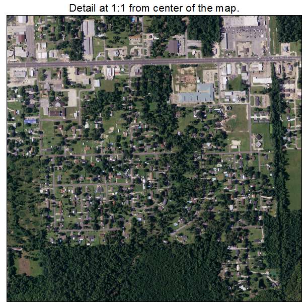 Moss Bluff, Louisiana aerial imagery detail