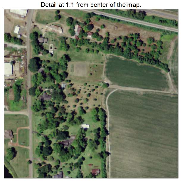 Mound, Louisiana aerial imagery detail