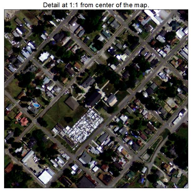 Napoleonville, Louisiana aerial imagery detail
