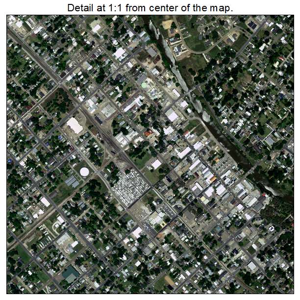 New Iberia, Louisiana aerial imagery detail