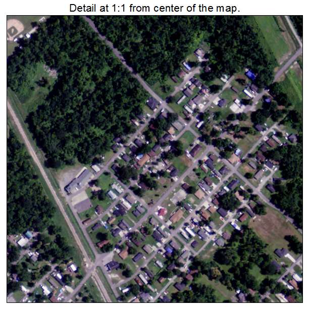 New Sarpy, Louisiana aerial imagery detail