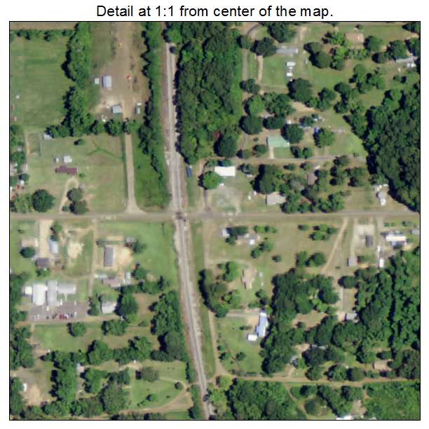 Noble, Louisiana aerial imagery detail