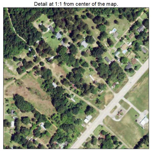 North Hodge, Louisiana aerial imagery detail