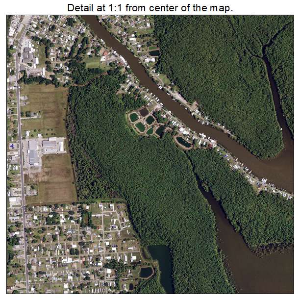 Pierre Part, Louisiana aerial imagery detail