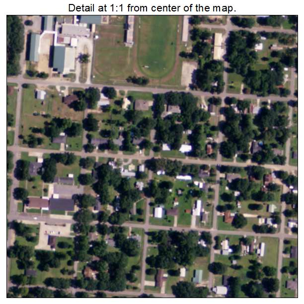 Pine Prairie, Louisiana aerial imagery detail