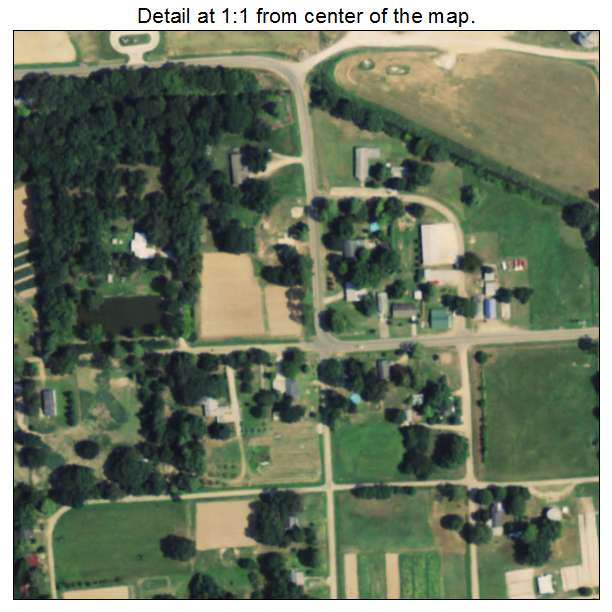 Pioneer, Louisiana aerial imagery detail