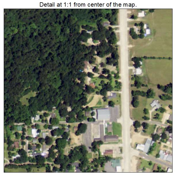Pollock, Louisiana aerial imagery detail