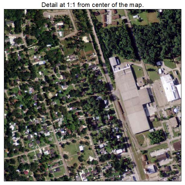 Ponchatoula, Louisiana aerial imagery detail