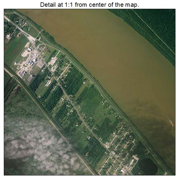 Port Sulphur, Louisiana aerial imagery detail