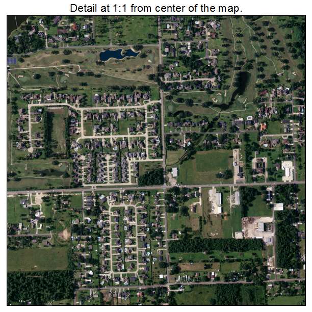 Prien, Louisiana aerial imagery detail