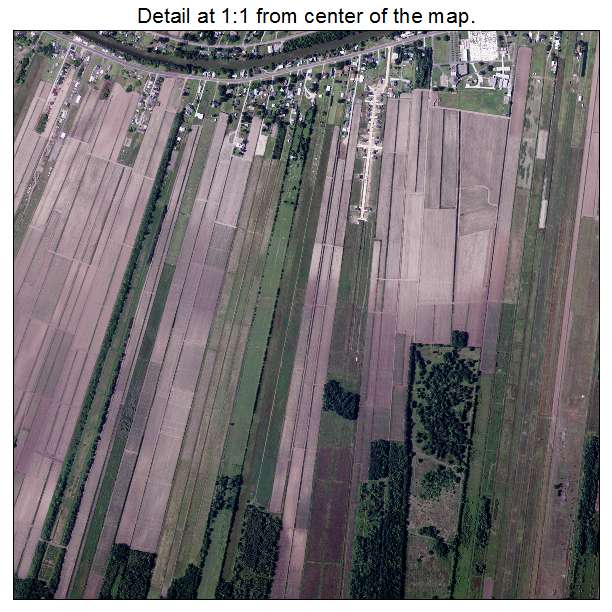 Raceland, Louisiana aerial imagery detail