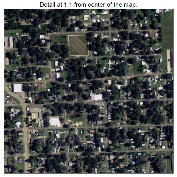 Rayne, Louisiana aerial imagery detail