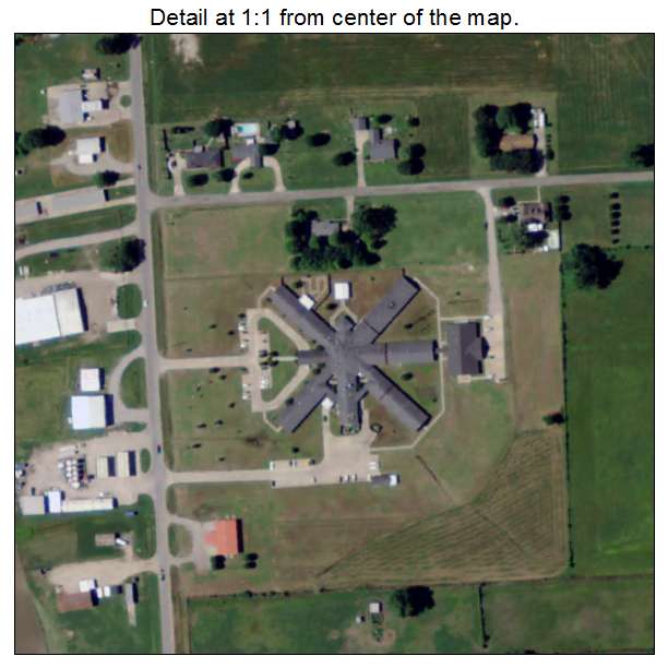 Richmond, Louisiana aerial imagery detail