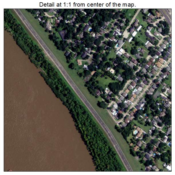 River Ridge, Louisiana aerial imagery detail