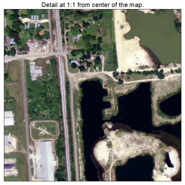 Roseland, Louisiana aerial imagery detail