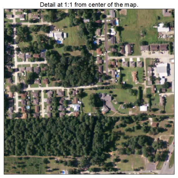 Rosepine, Louisiana aerial imagery detail