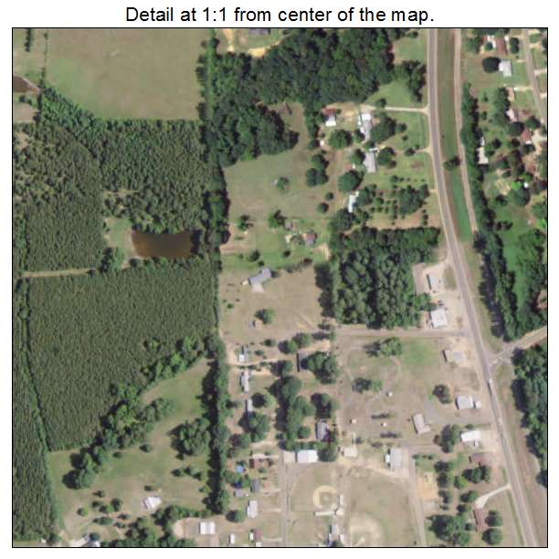 Sarepta, Louisiana aerial imagery detail