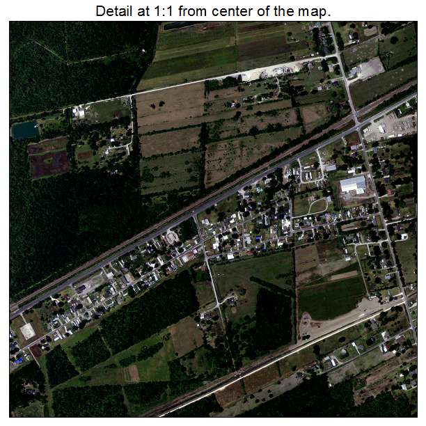 Schriever, Louisiana aerial imagery detail