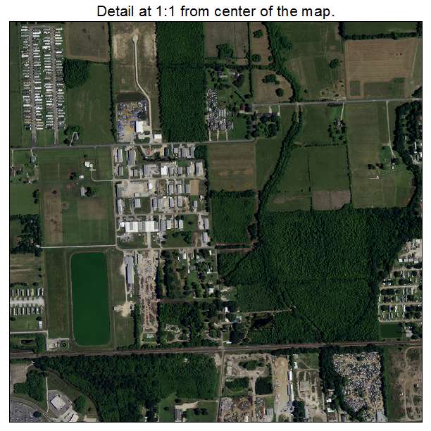 Scott, Louisiana aerial imagery detail