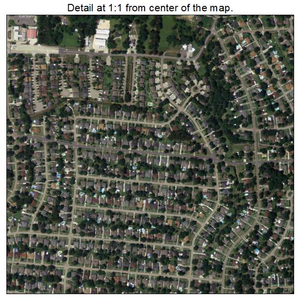 Shenandoah, Louisiana aerial imagery detail
