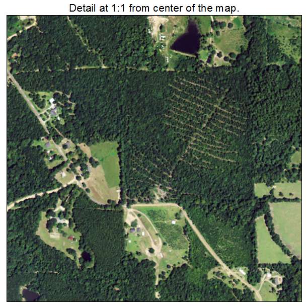 Simpson, Louisiana aerial imagery detail
