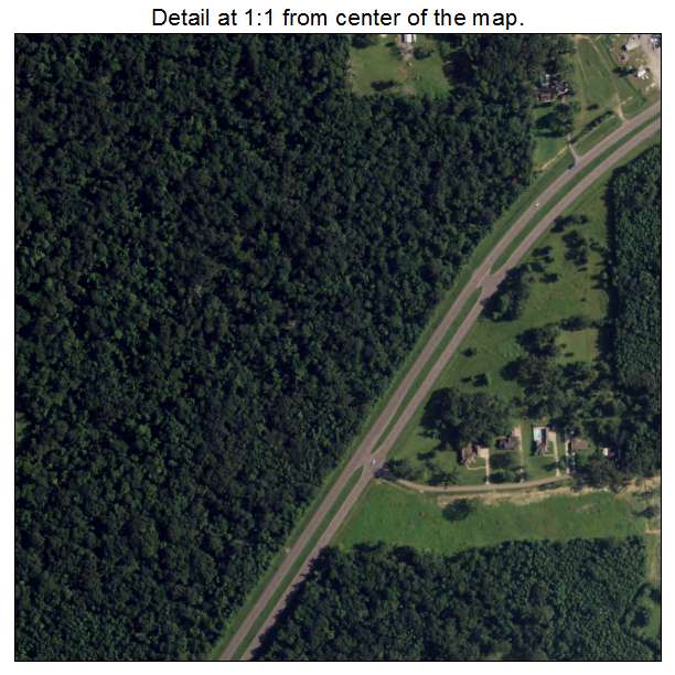 Sorrento, Louisiana aerial imagery detail