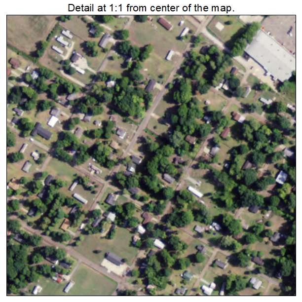 St Joseph, Louisiana aerial imagery detail