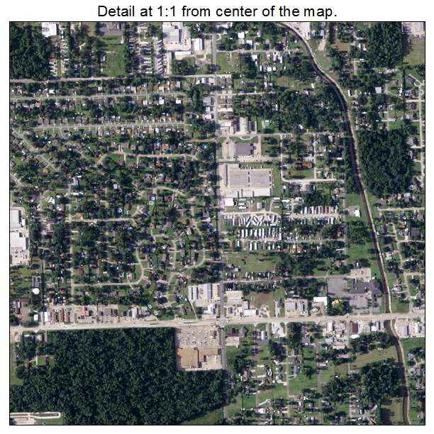 Sulphur, Louisiana aerial imagery detail