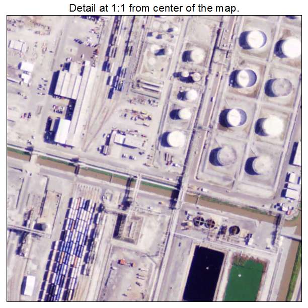 Taft, Louisiana aerial imagery detail
