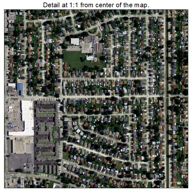 Terrytown, Louisiana aerial imagery detail